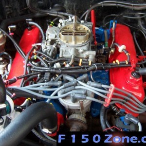 Engine after emission controls replaced