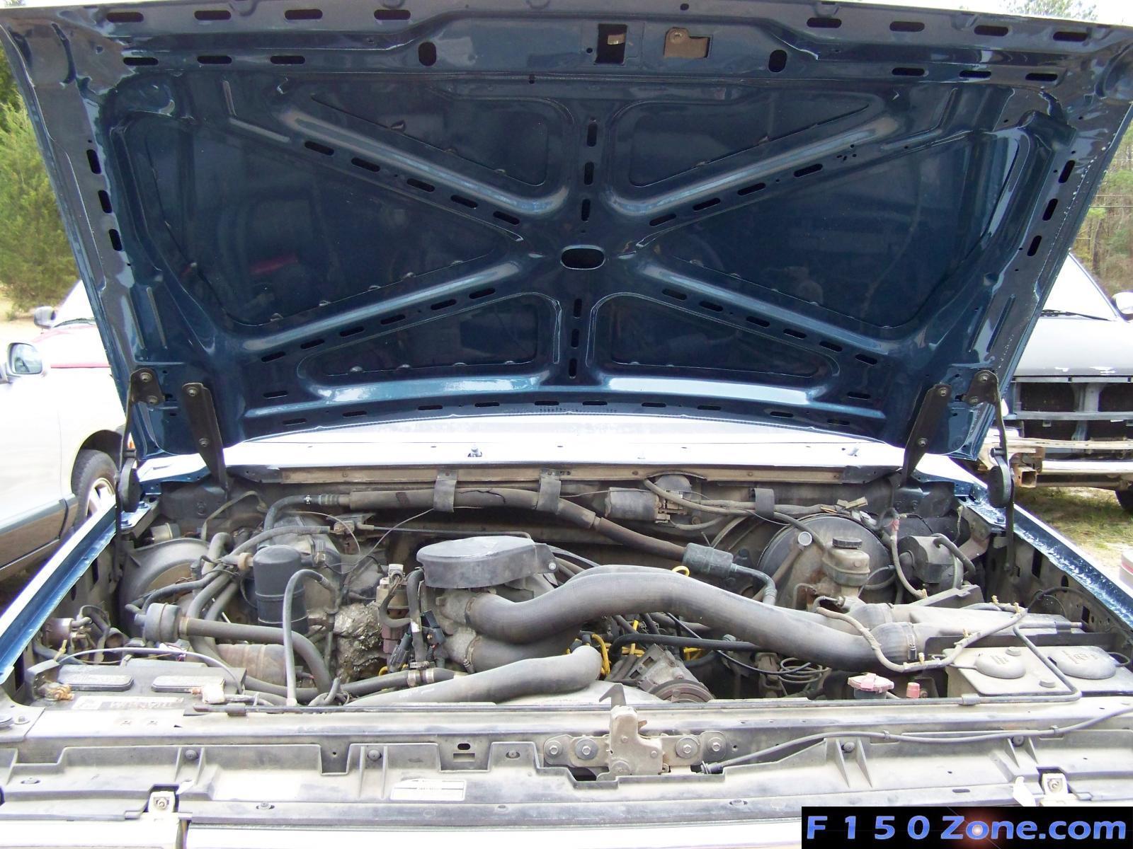 Before on the motor.  Hard finding chrome parts!