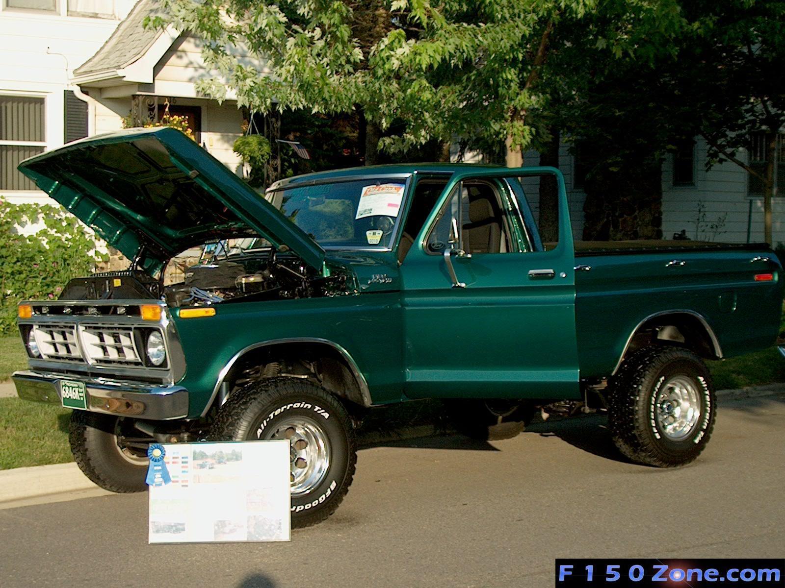 On display at a car show